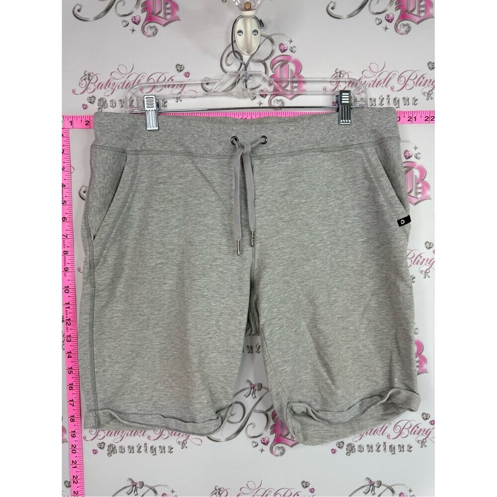 Hyba shorts long style  Heather Gray Drawstring Athletic Shorts